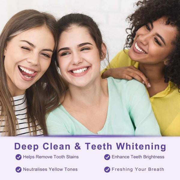 1/5Pcs 30Ml Purple Toothpaste for Teeth Whitening, Color Corrector Purple Toothpaste, Purple Teeth Whitening Toothpaste, Teeth Whitener